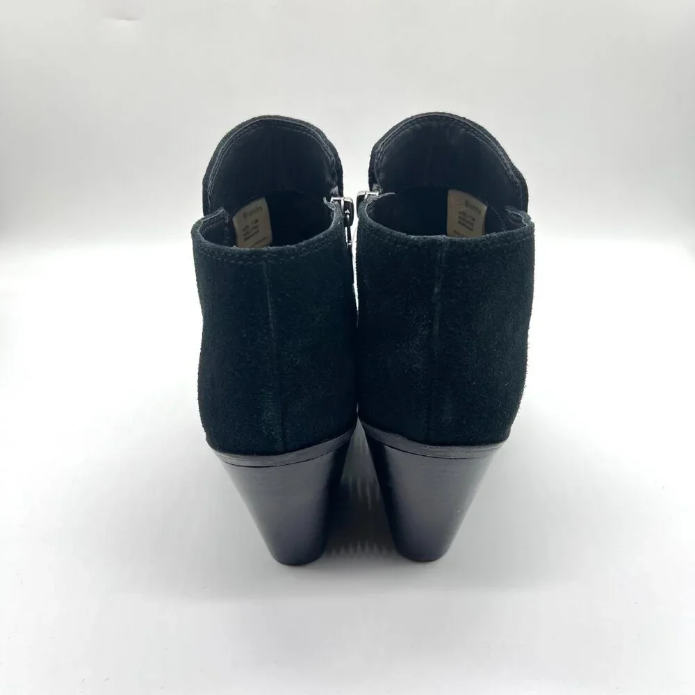 Blondo Womens Size 7 7M Noel Black Suede‎ Leather Waterproof Ankle Boots Shoes
